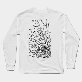 Abstract Ink Drawing #16 Long Sleeve T-Shirt